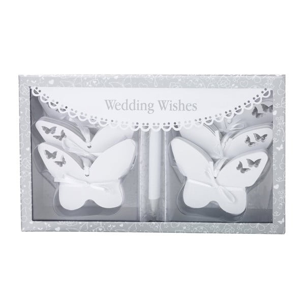 Sada 54 kartičiek na písanie svadobných blahoželaní Butterflies