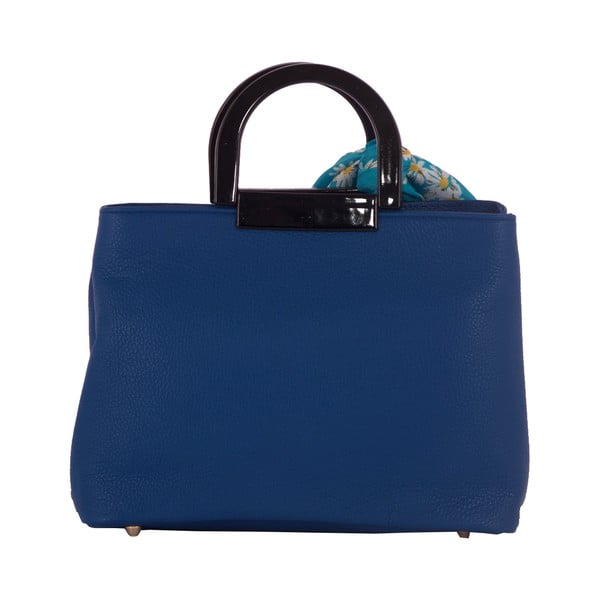 Modrá kabelka z pravej kože Andrea Cardone Angelo