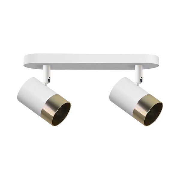 Stropné svietidlo s kovovým tienidlom v bielo-zlatej farbe 34x5.5 cm Tobi - Candellux Lighting