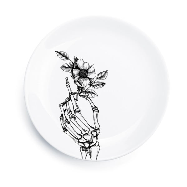 Porcelánový tanier Skeleton, 25 cm