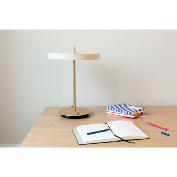 Biela LED stmievateľná stolová lampa s kovovým tienidlom (výška 41,5 cm) Asteria Table – UMAGE-image-4