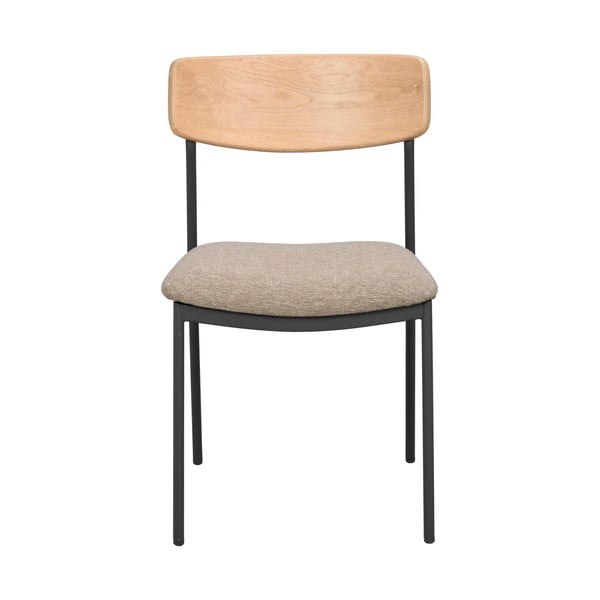 Jedálenská stolička v béžovo-prírodnej farbe v súprave 2 ks Maymont – Rowico-image-2