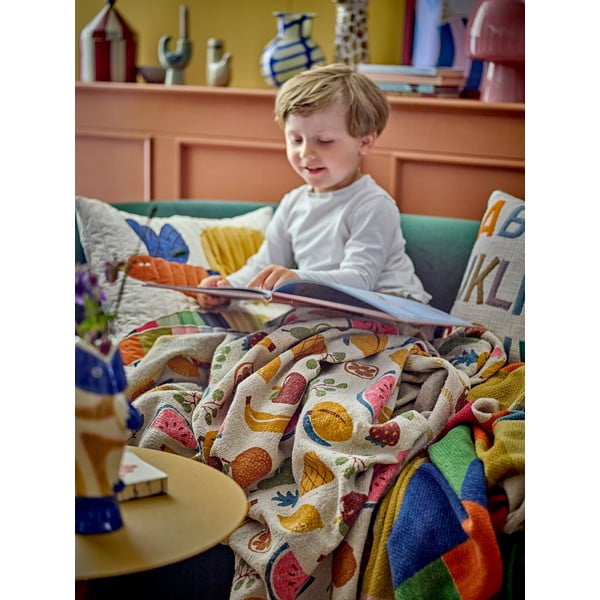 Detská deka z recyklovanej bavlny 130x160 cm Fruitta – Bloomingville Mini-image-4
