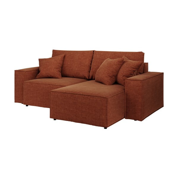 Oranžová rozkladacia rohová pohovka (variabilná) Melow – Ghado-image-2