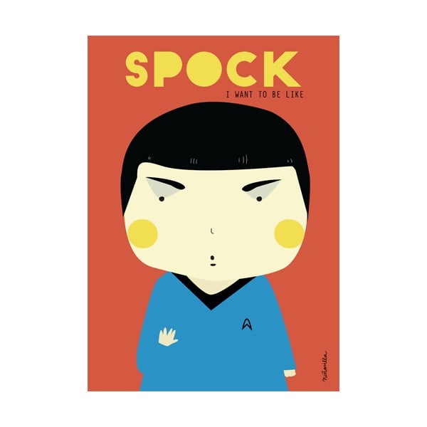Plagát NiñaSilla Spock, 21 x 42 cm