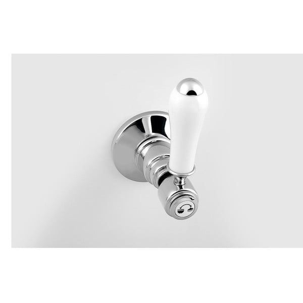 Podomietková sprchová batéria v lesklej striebornej farbe (2 výstupy) Antea – Sapho-image-2