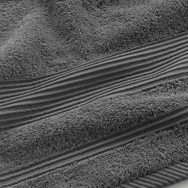 Tmavosivá froté bavlnená osuška 90x150 cm Tendresse – douceur d'intérieur-image-2