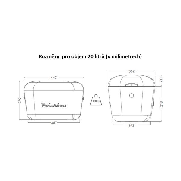 Ružový chladiaci box 20 l Pop – Polarbox-image-3