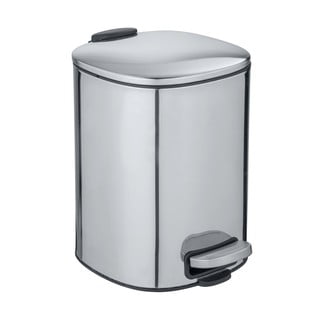 Odpadkový kôš v striebornej farbe Wenko Alassio, 5 l