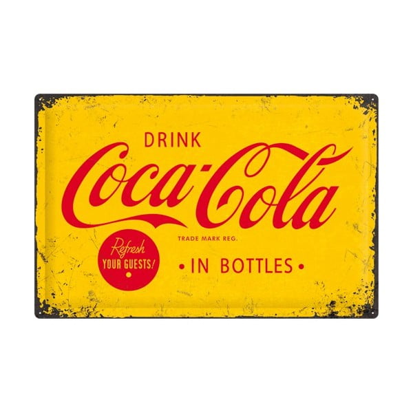 Plechová ceduľa Drink Cola, 40x60 cm