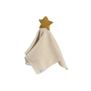 Žlto-béžová bavlnená maznacia hračka Kindsgut Star