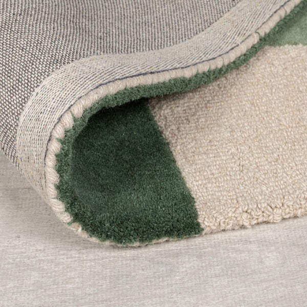 Zelený ručne tkaný vlnený koberec 160x230 cm Glow Green & Blue – Flair Rugs-image-3