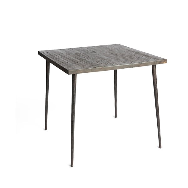 Čierny jedálenský stôl z mangového dreva Simla Rock Cube