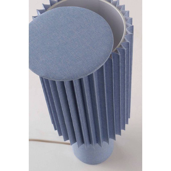 Modrá ľanová stolová lampa (výška  45 cm) Harriet – Jotex-image-3
