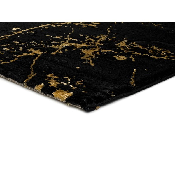 Čierny koberec Universal Gold Marble, 80 x 150 cm-image-2