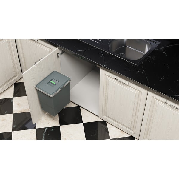 Vstavaný plastový odpadkový kôš 24 l Easy - Elletipi-image-4