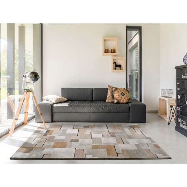 Béžový koberec Universal Bukit, 70 × 135 cm