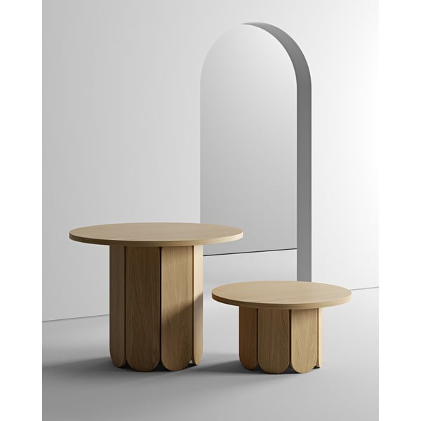 Jedálenský stôl v dubovom dekore Woodman Soft, ø 98 cm-image-3