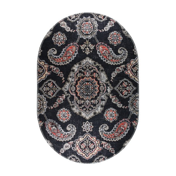 Čierny umývateľný koberec 120x180 cm – Vitaus