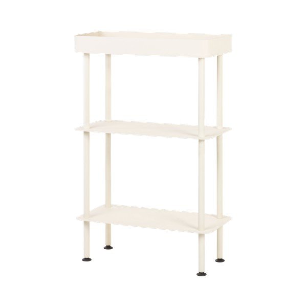 Béžový kovový pojazdný regál 60x97x30 cm Nolle – noo.ma-image-2