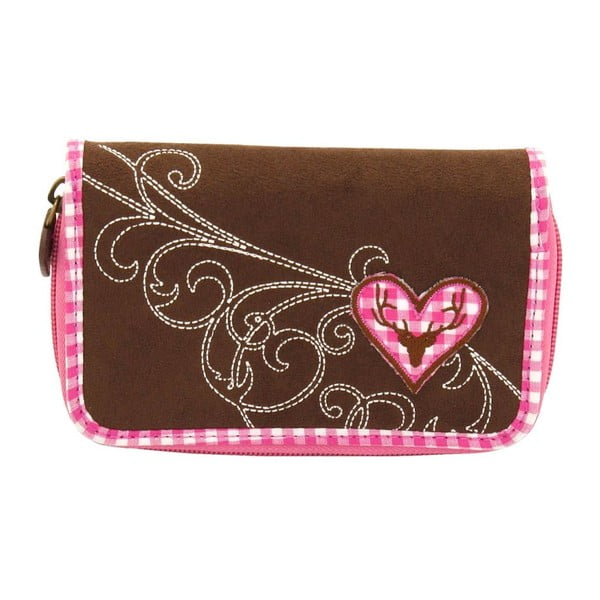 Dámska peňaženka Bavaria Fitted Brown/Pink