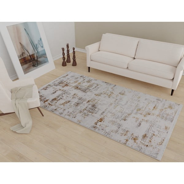 Krémovobiely/v zlatej farbe prateľný koberec 120x180 cm Gold – Vitaus-image-1