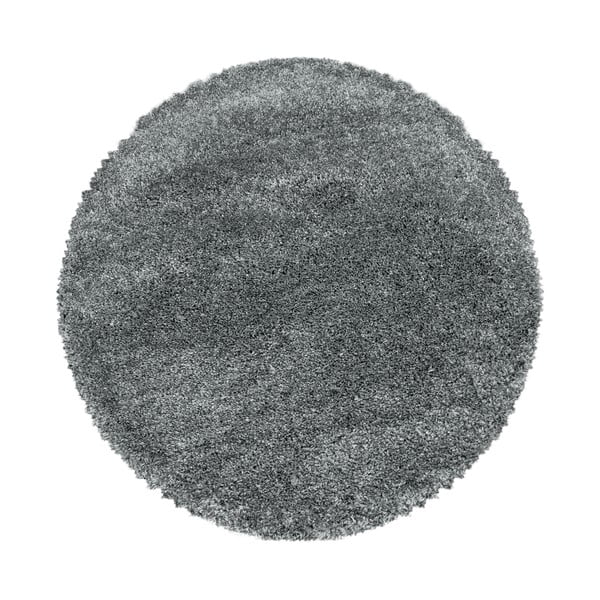 Sivý okrúhly koberec ø 160 cm Fluffy – Ayyildiz Carpets