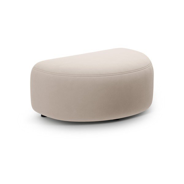 Béžová zamatová podnožka Kate – Micadoni 