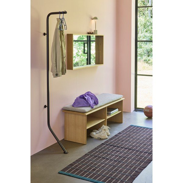 Hnedý kovový vešiak 36x182 cm Bend – Hübsch-image-1