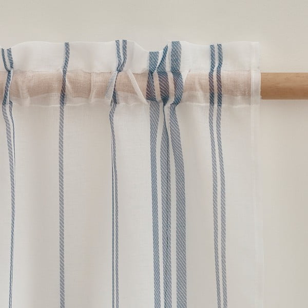Biela voálová záclona 140x229 cm Harbour Stripe – Catherine Lansfield
