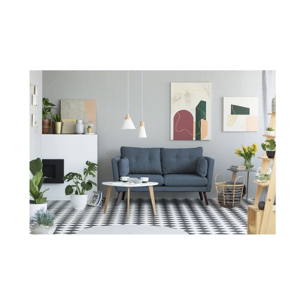 Tmavomodrá dvojmiestna pohovka Mazzini Sofas Elena-image-4