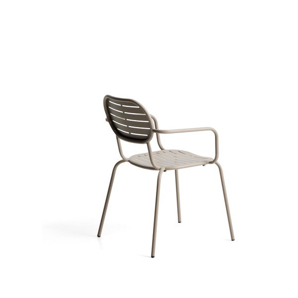 Taupe kovová záhradná stolička Brai – Kave Home-image-2