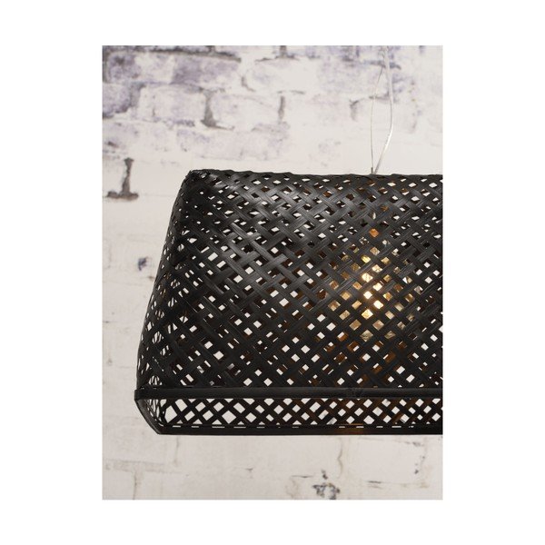 Čierne bambusové závesné svietidlo Good&Mojo Komodo-image-3