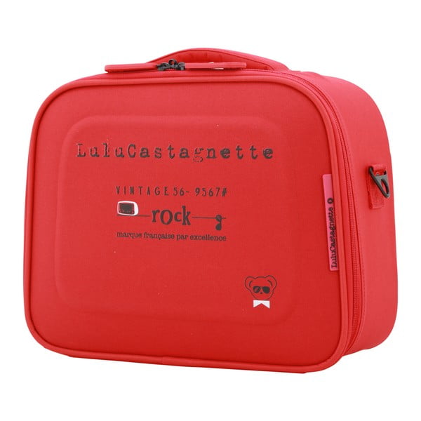 Červený příručný kufor LULU CASTAGNETTE Greg, 11 l
