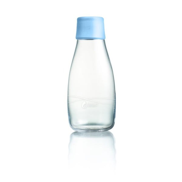 Pastelovomodrá sklenená fľaša ReTap s doživotnou zárukou, 300 ml