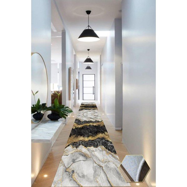 Koberec Rizzoli Gold, 80 x 200 cm-image-1