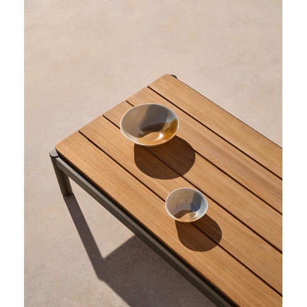 Záhradný konferenčný stolík z teakového dreva 57x91 cm Sorells – Kave Home-image-2