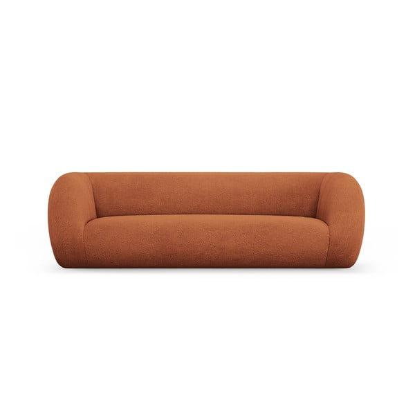 Oranžová pohovka z textílie buklé 230 cm Essen – Cosmopolitan Design