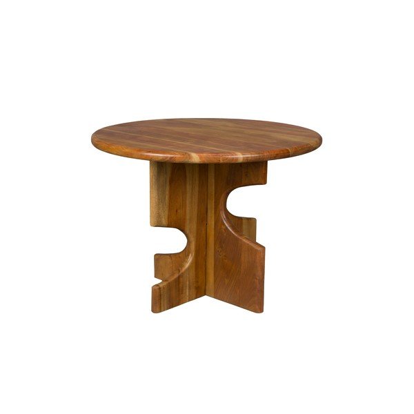 Okrúhly odkladací stolík z masívu akácie ø 60 cm Morgan – Dutchbone-image-2