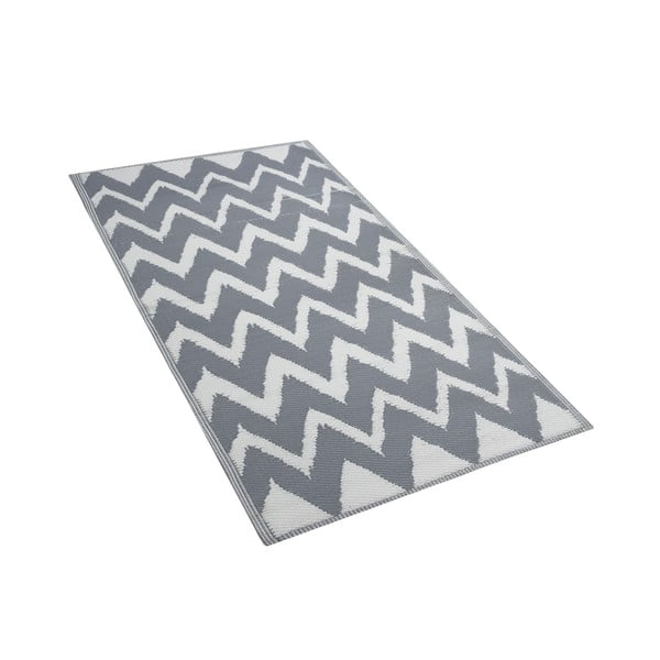 Sivý vonkajší koberec Monobeli Calissa, 90 x 180 cm