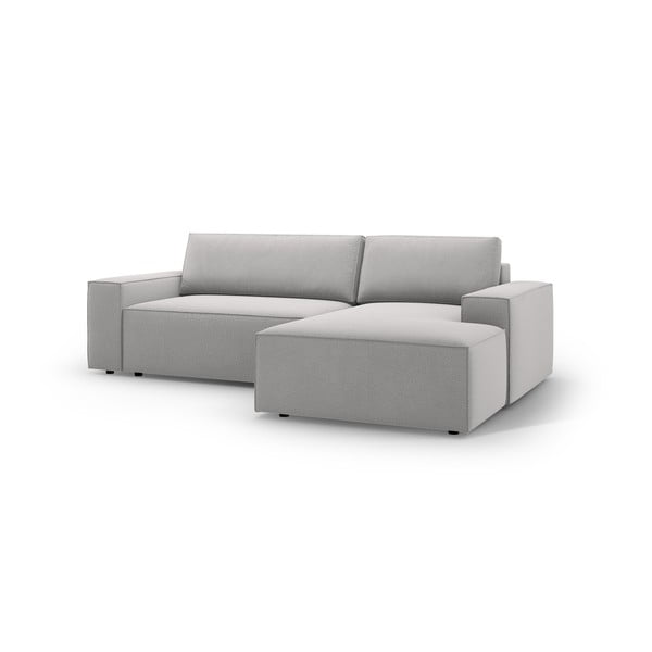 Svetlosivá rozkladacia rohová pohovka (pravý roh) Jodie – Micadoni Home-image-2