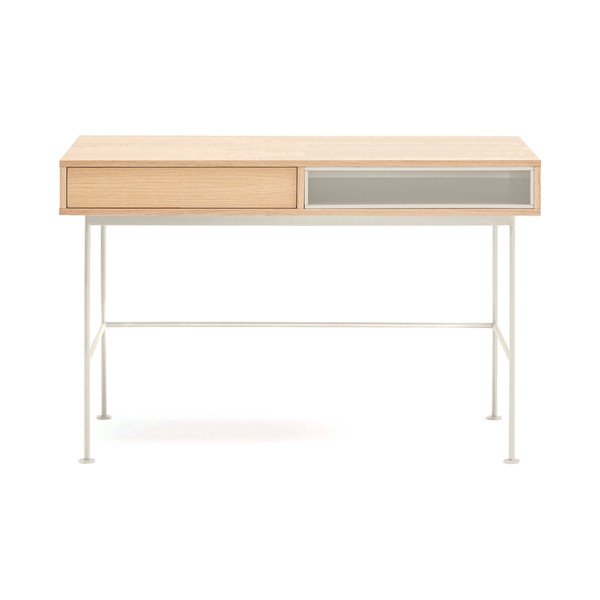 Pracovný stôl s doskou v dubovom dekore 60x120 cm Yoko – Teulat
