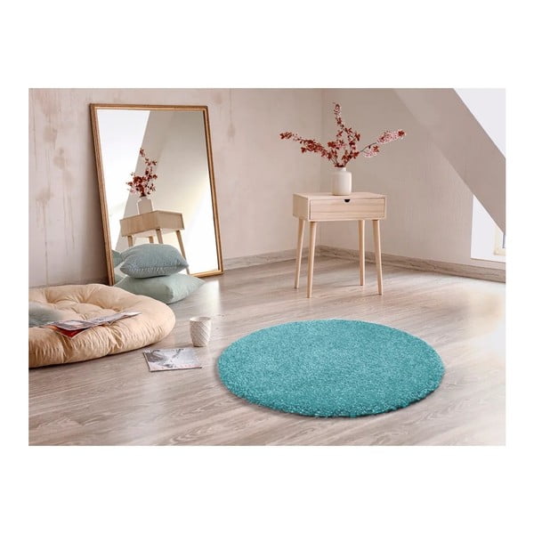 Svetlomodrý koberec Universal Aqua Liso, ø 100 cm-image-2