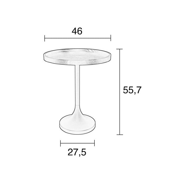 Čierny odkladací stolík Zuiver Jason-image-2