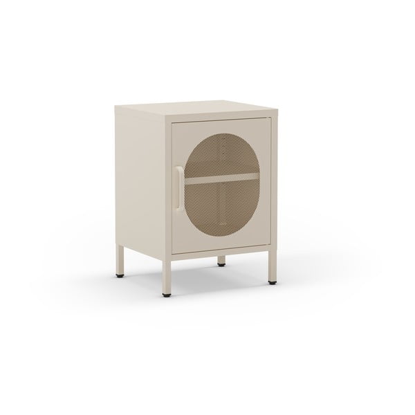 Krémový kovový nočný stolík Diora – Marckeric-image-4