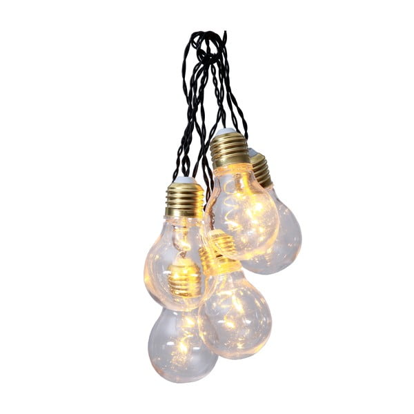 Biela svetelná LED reťaz Star Trading Bulbs In Love, dĺžka 1 m-image-2