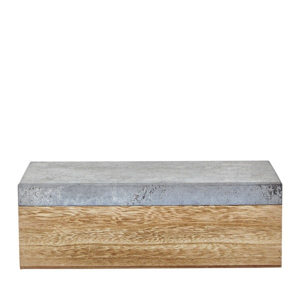 Drevený úložný box KJ Collection Vincenc, 28 cm
