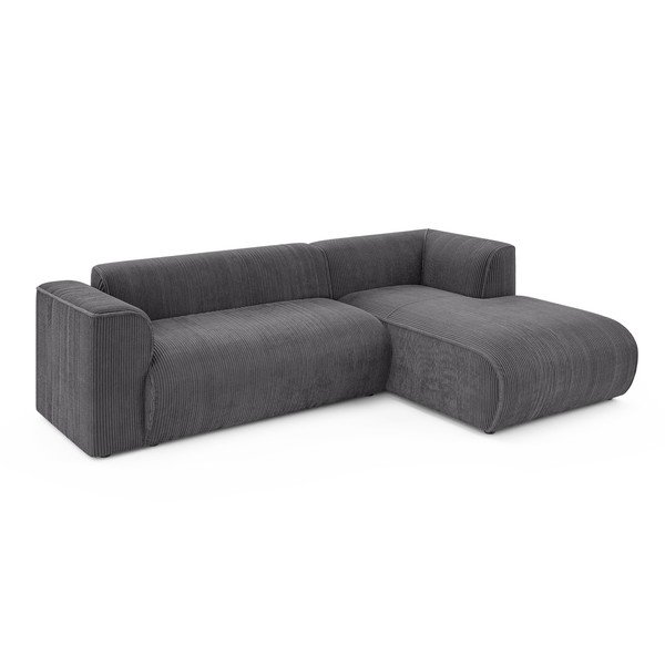 Tmavosivá menčestrová rohová pohovka (pravý roh/s leňoškou) Merid  – Ropez-image-2