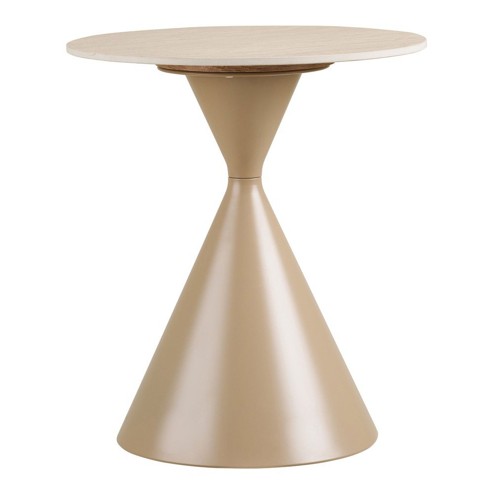 Okrúhly odkladací stolík s keramickou doskou ø 50 cm Annecy – House Nordic