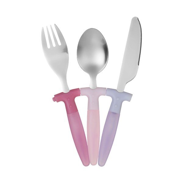 3-dielna sada detského príboru z nerezovej ocele Premier Housewares Rainbow